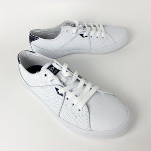 Umbro Sneakers Mens, Size 8.5, Leather, White/Navy NEW